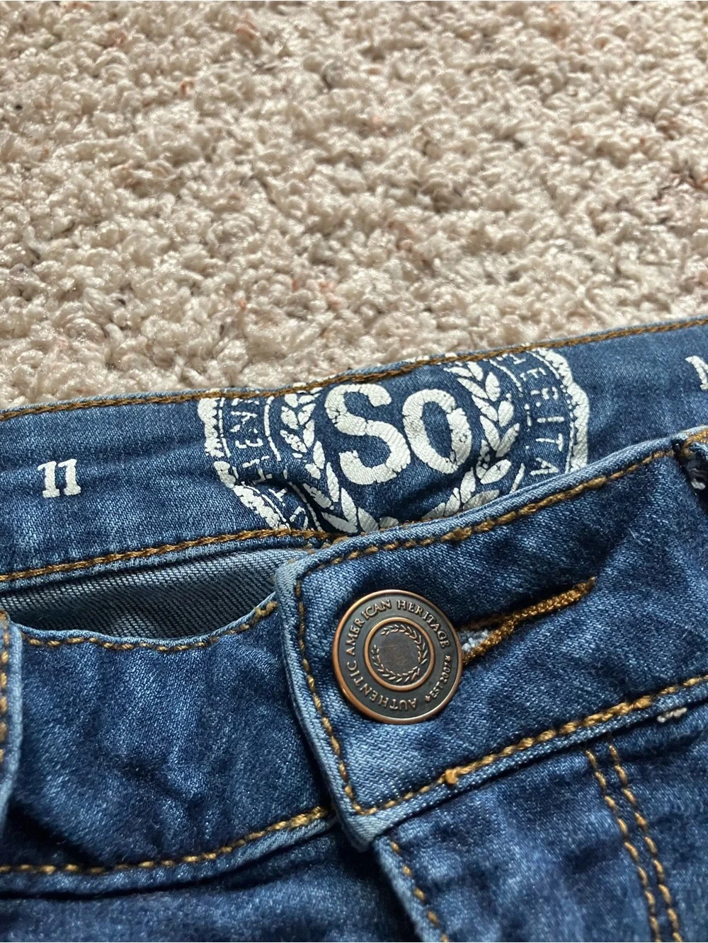 Rolled Hem Denim Shorts